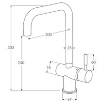 Sussex Taps Voda Square Sink Mixer Tap - Chrome VSMQ hero image