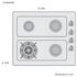 Chef CHG646SB 60cm Natural Gas Cooktop image NaN