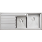 Oliveri AP1412 Apollo 1 and 3/4 Bowl Left Hand Drainer Sink hero image