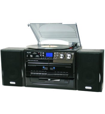 Lenoxx CD114BL Turntable Player/Recorder/MP3