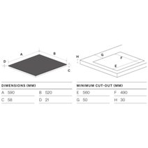 Omega 60cm Induction Ceramic Glass Cooktop Black OCI604TZ hero image