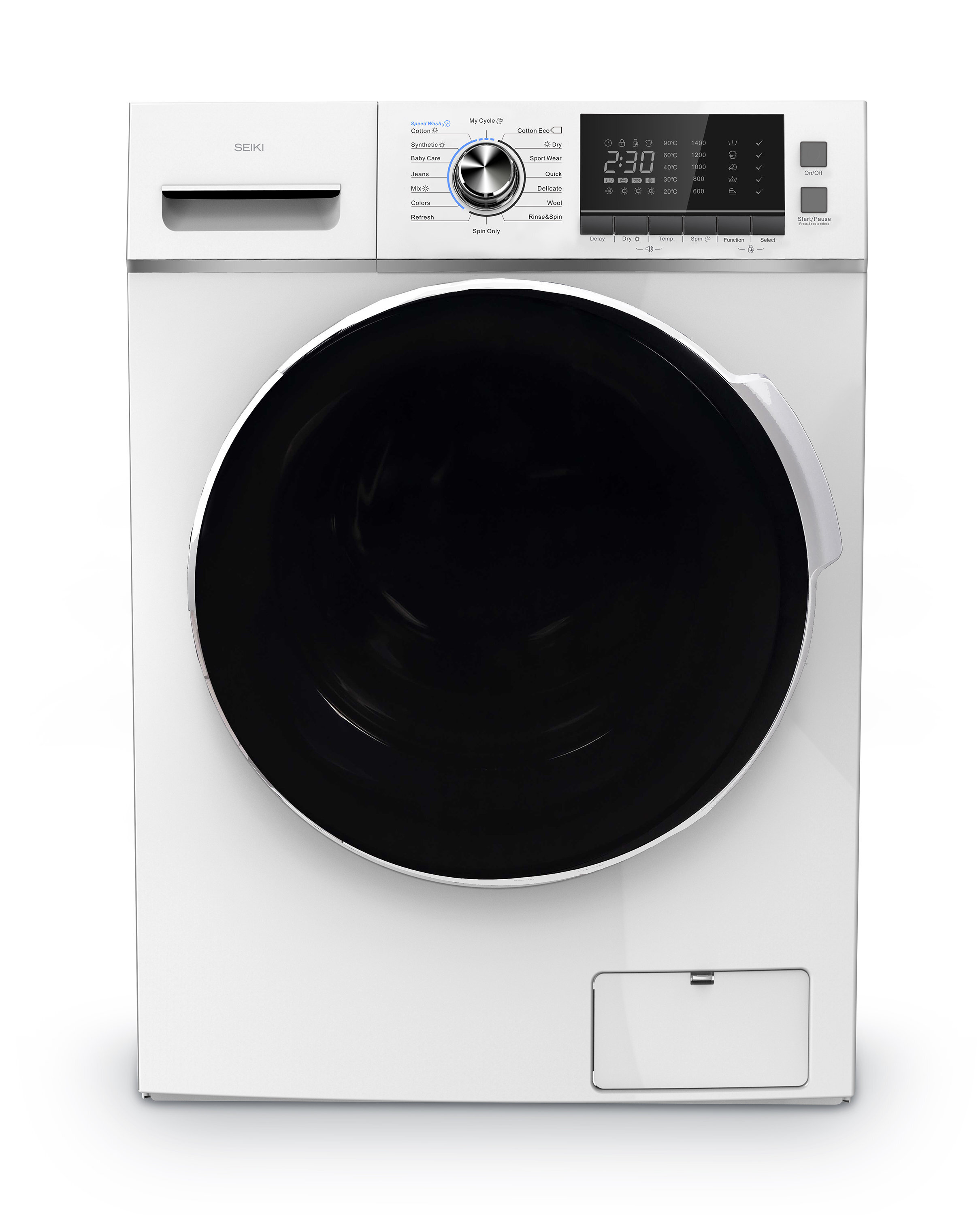 Seiki washer dryer top