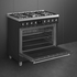 Smeg 90cm Classic Pyrolytic Freestanding Oven/Stove Matte Black CSP9GMMBA2 image NaN