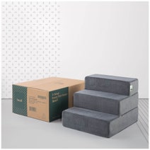 Zinus 3 Step Pet Stairs Ramp Ladder Charcoal AU-PS-D2115C hero image