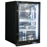 Schmick 164L Under Bench Black Heated Glass Alfresco Bar Fridge SK146R-B-HD hero image