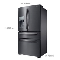 Samsung SRF677CDBLS 680L French Door Fridge hero image