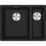 Franke Maris 1 and 1/2 Bowl Right Topmount Sink - Matte Black MRG660-SBRMBB hero image