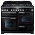 Falcon 110cm Classic Deluxe Freestanding Dual Fuel Oven/Stove Black and Chrome CDL110DFBL-CH  image NaN