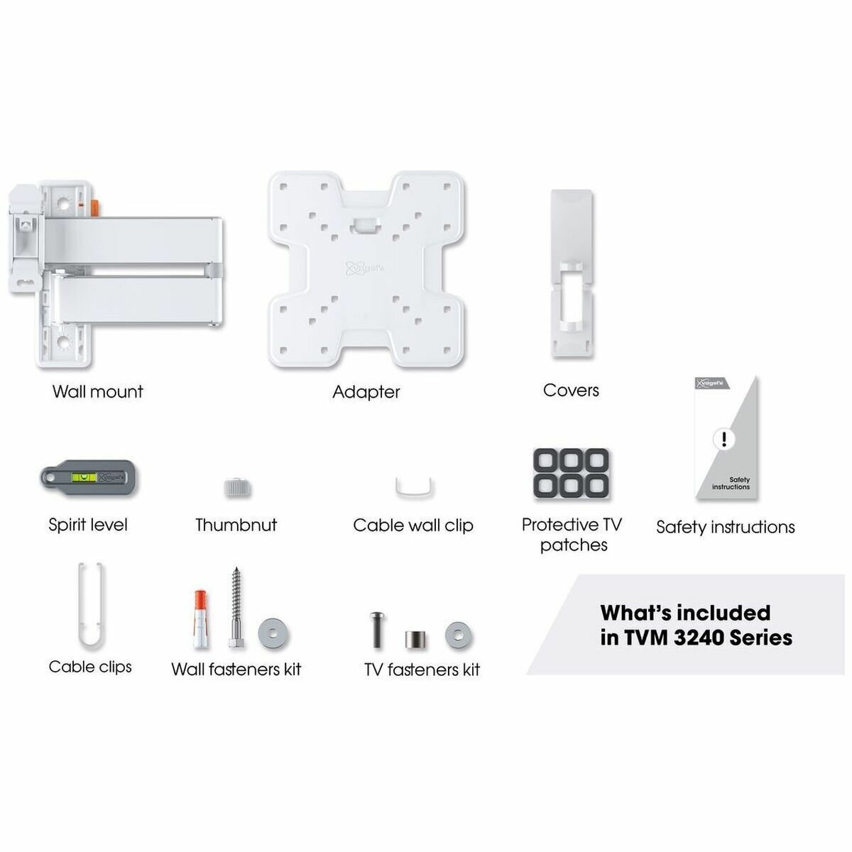 Vogel's Small Full Motion+ TV Mount - White TVM3245W hero image