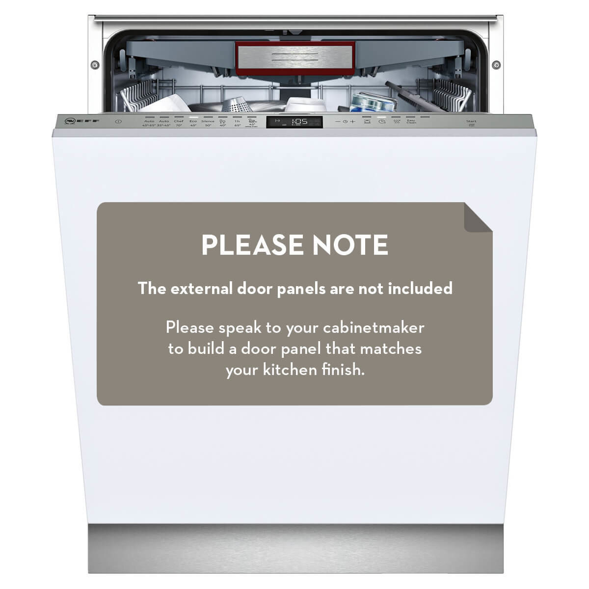 NEFF S525T80D0A Fully Integrated Dishwasher hero image