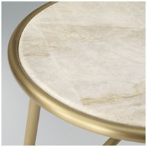 Kalona The Hill 60cm Round Coffee Table Champagne Marble HILL10FMATAJSBBRABR6 hero image