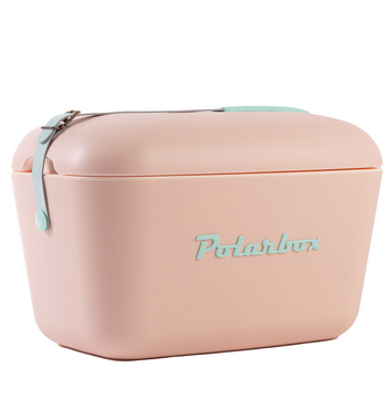 Polarbox Pop 20L Cooler Nude with Cyan Strap and Logo PLBP20NC