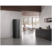 Miele 278L Freestanding Upright Freezer BlackSteel FNS4782EBS hero image