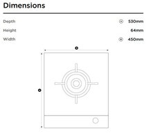 Fisher & Paykel CG451DNGGB1 45cm Natural Gas Cooktop hero image