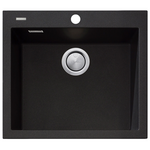Oliveri Santorini Large Bowl Topmount Sink Black ST-BL1551-OF hero image