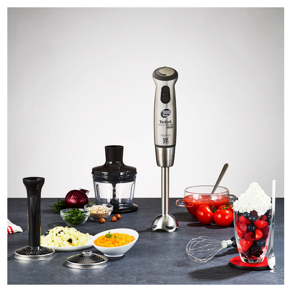 Tefal HB878D40 Infiny Force Ultimate Hand Stick Blender hero image