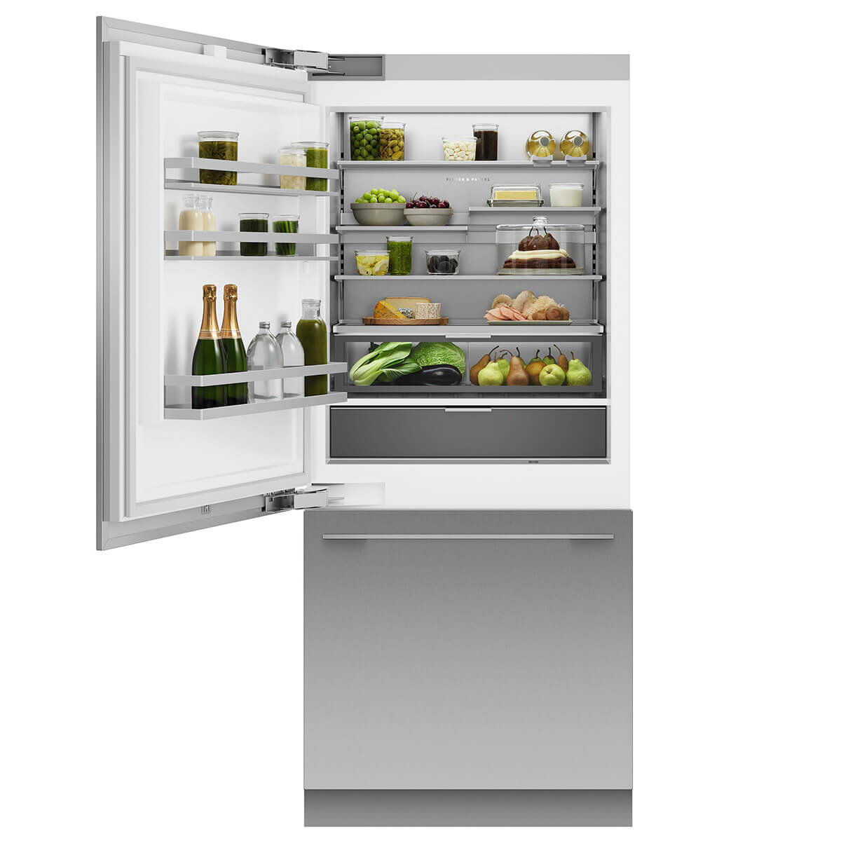 Fisher & Paykel Series 11 555L Integrated Refrigerator Freezer with Ice and Water Left Hinge RS9121WLUVE1 hero image