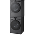 LG Washer+Dryer Stacking Kit with Shelf Matte Black STKIT-MB image NaN