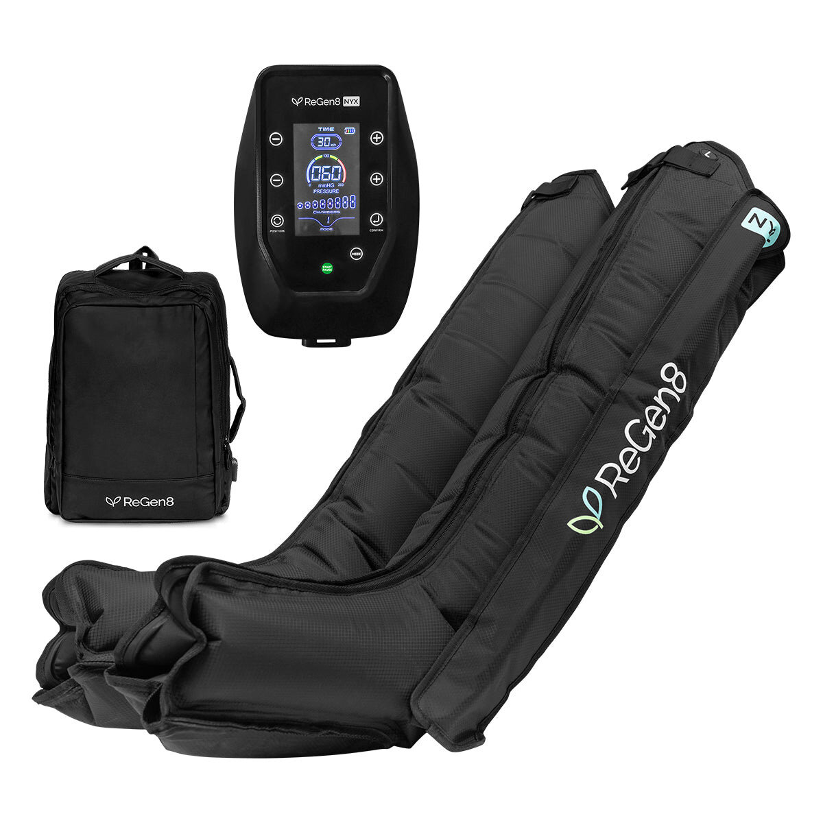 ReGen8 Nyx 8-Chamber Compression Recovery Boots Medium 160-175cm RGCB-NYX8C-MD hero image