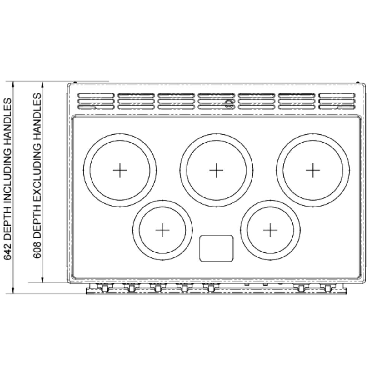 Falcon 90cm Classic FX Induction Freestanding Oven/Stove Slate and Brass CLA90FXEISL-BR hero image