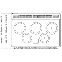 Falcon 90cm Professional FX Induction Freestanding Oven/Stove Slate and Chrome PROP90FXEISL-CH hero image