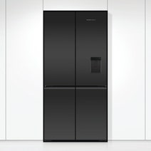 Fisher & Paykel Series 7 690L Quad Door Refrigerator with Ice and Water Matte Black Glass RF730QZUVB1 hero image