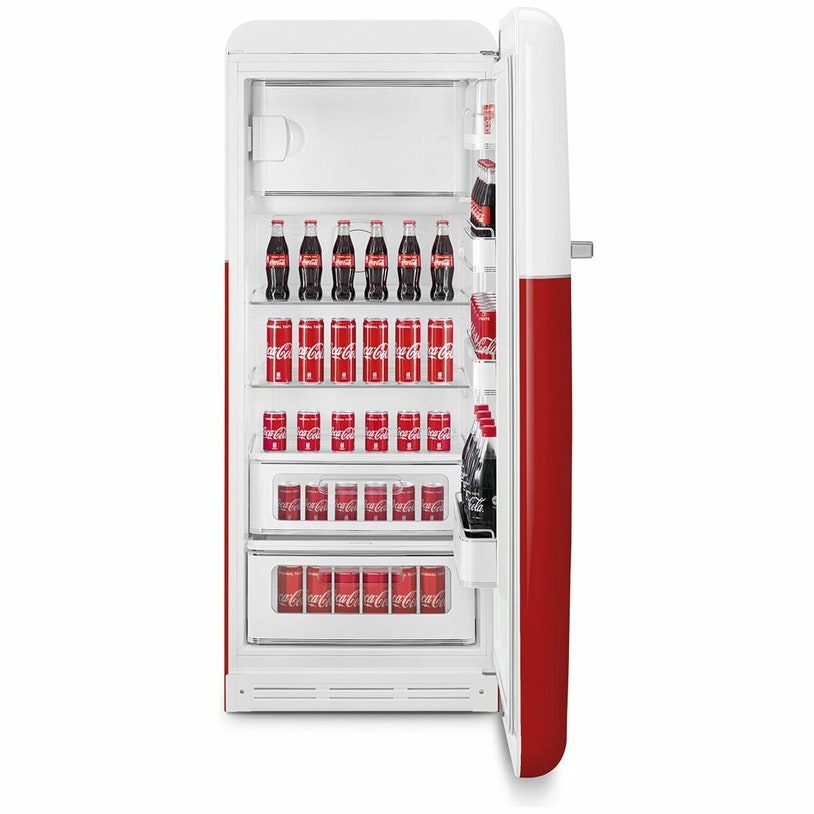 Smeg Iconic Coca Cola FAB Fridge FAB28RDCC5AU | Appliances Online
