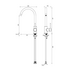 Abey Lucia Lead-Free Gooseneck Kitchen Mixer Tap with Knurled Handle Brushed Brass 3K4-KBB-LF image NaN