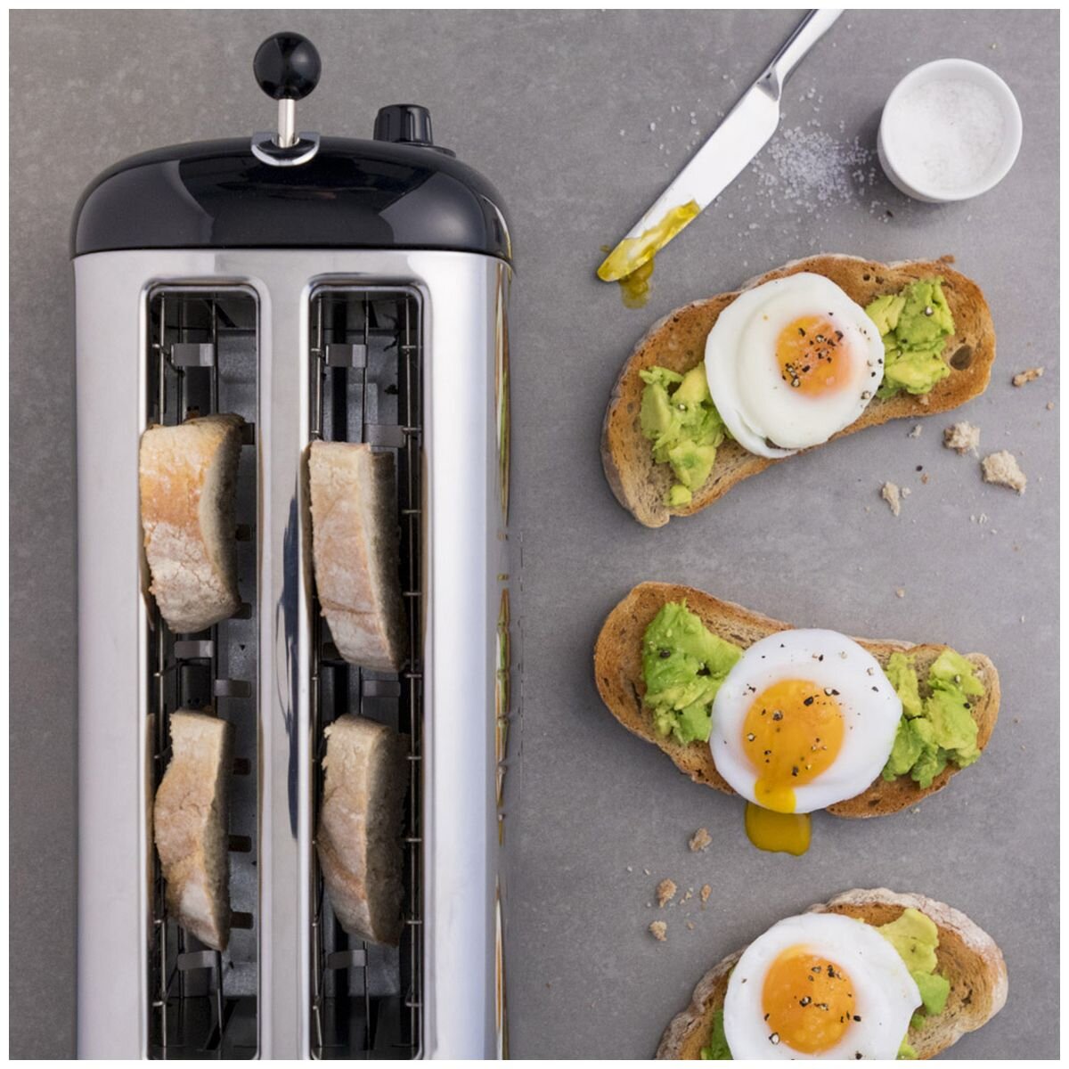 Dualit Long Slot Lite Toaster Gloss Black DU46030 hero image