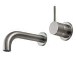 Rogerseller Tonic Up Wall Basin Mixer 150mm - Brushed Nickel 3606014307 hero image