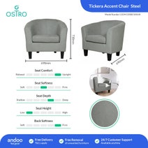 Ostro Tickera Accent Chair Steel U5041320BCSXSHX hero image