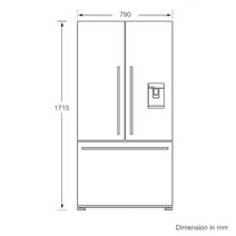 Fisher & Paykel Series 7 487L French Door Refrigerator with Ice and Water Black Stainless Steel RF522ADUB5 hero image