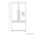 Fisher & Paykel Series 7 487L French Door Refrigerator with Ice and Water Black Stainless Steel RF522ADUB5 image NaN