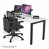 Jason.L 1400 x 700 Quadro Square Leg Home Office Desk - White QDS1407.B.WT image NaN