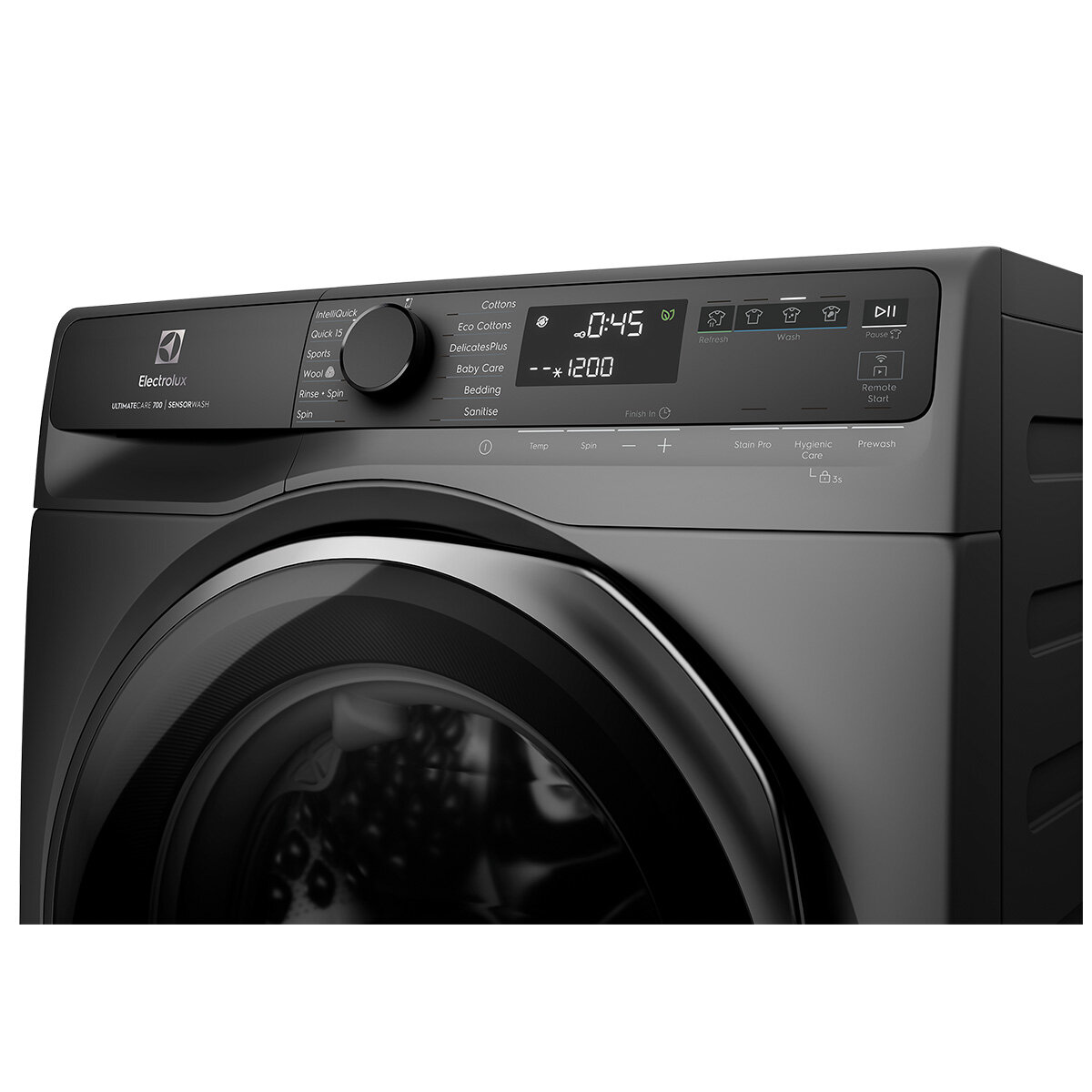 Electrolux 700 Series 12kg Front Load Washing Machine Dark Onyx EWF1243R7SC hero image