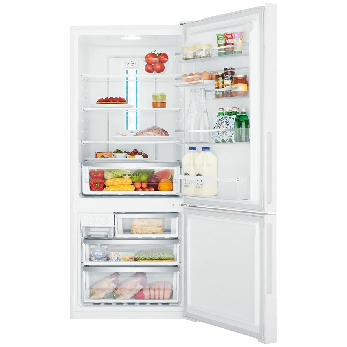 Westinghouse 425L Bottom Mount Fridge White WBE4302WCR hero image