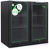 Husky 173L Eco Double Door Back Bar Drinks Chiller Black C2HECO840BKAU image NaN