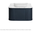 Turner Hastings Evara 90x53 Wall Hung Vanity with Real Marble Top To Suit Above Counter Basin Aegean Blue 1TH EV955-AB-1TH image NaN