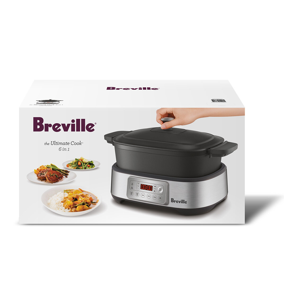 Breville the Ultimate Cook 6-in-1 Multi Cooker LMC700BSS hero image