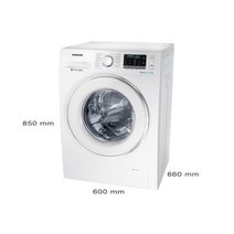 Samsung 7.5kg BubbleWash Front Load Washing Machine with Steam WW75J54E0IW hero image