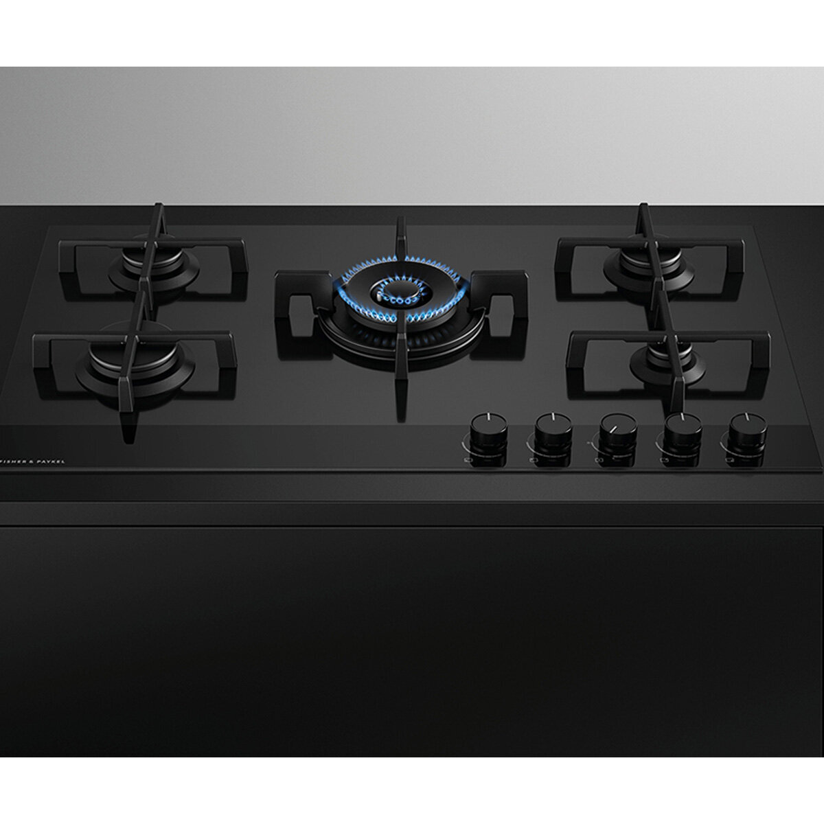 Fisher & Paykel Series 9 90cm Natural Gas Cooktop Black Glass CG905DNGGB4 hero image