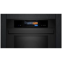 Siemens iQ700 60cm Pyrolytic Oven with pulseSteam and Microwave Matte Black HN978GQM1 hero image
