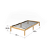 Zinus Moiz Single Bamboo Bed Base AU-FBMMB2ZC-12S image NaN