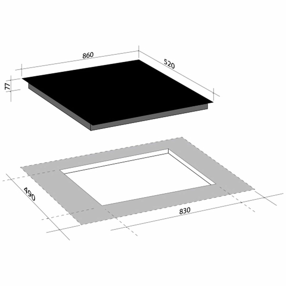 Artusi 90cm Ceramic Cooktop CACC95 image 3