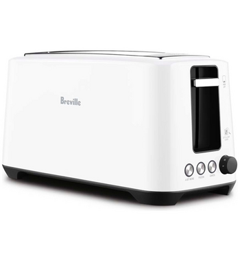 Breville the Lift & Look Plus 4 Slice Toaster BTA380WHT