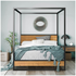 Zinus Queen Canopy Bed Frame Black AU-IRPBHC-14Q image NaN