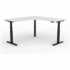 OLG Agile+ Adjustable 90 Degree Workstation 1800x1800x750 White Worktop with Black Frame OG_AG3MEW181875BWLH image NaN