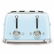 Smeg Temperature Control Kettle and Four Slice Toaster Breakfast Pack Pastel Blue KLF04PBAUTSF03PBAU hero image