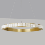 CTO Lighting Avalon Large Chandelier Light - Satin Brass AVACHLSBHA hero image