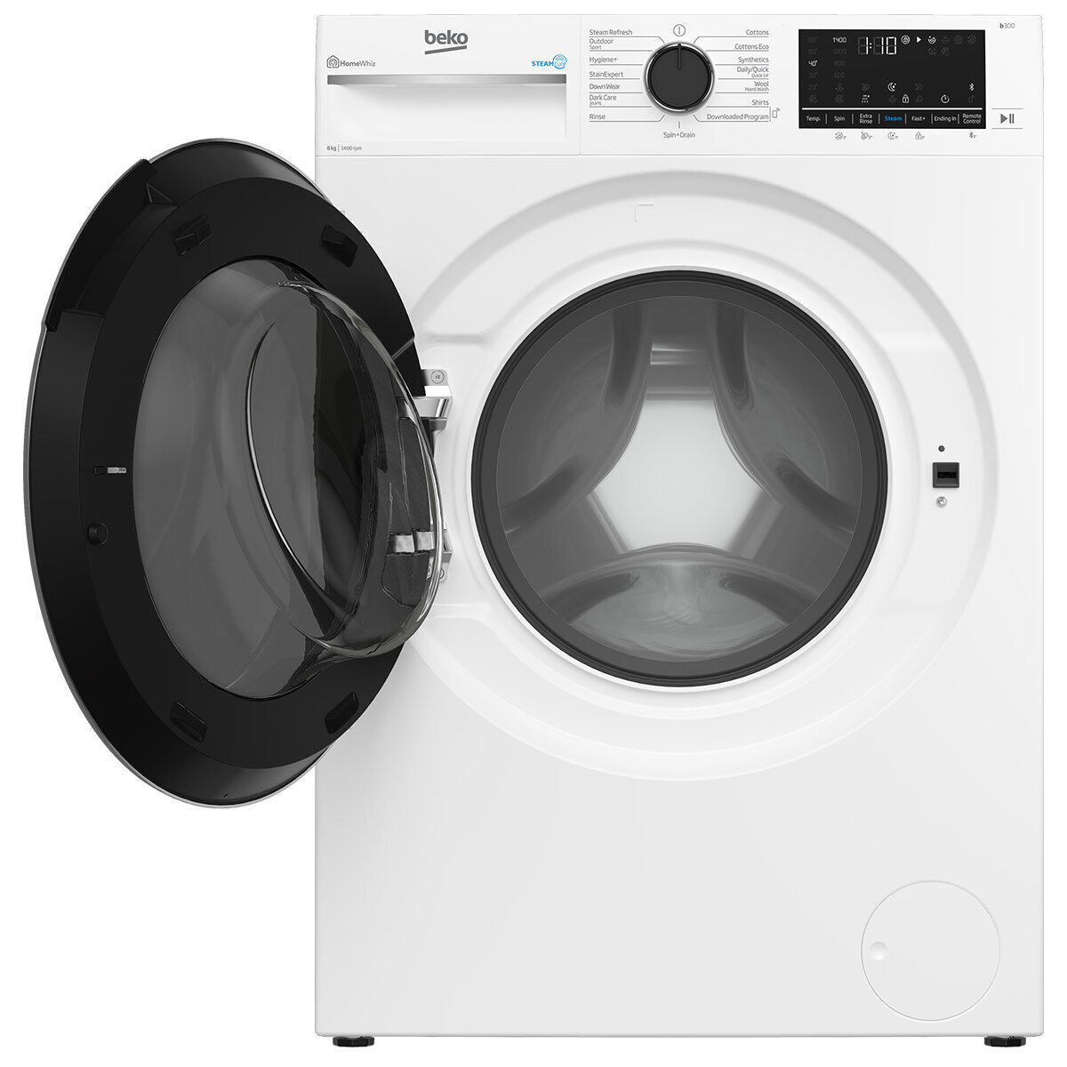 Beko 8kg Front Load Washing Machine with Steam BFLB8020W hero image